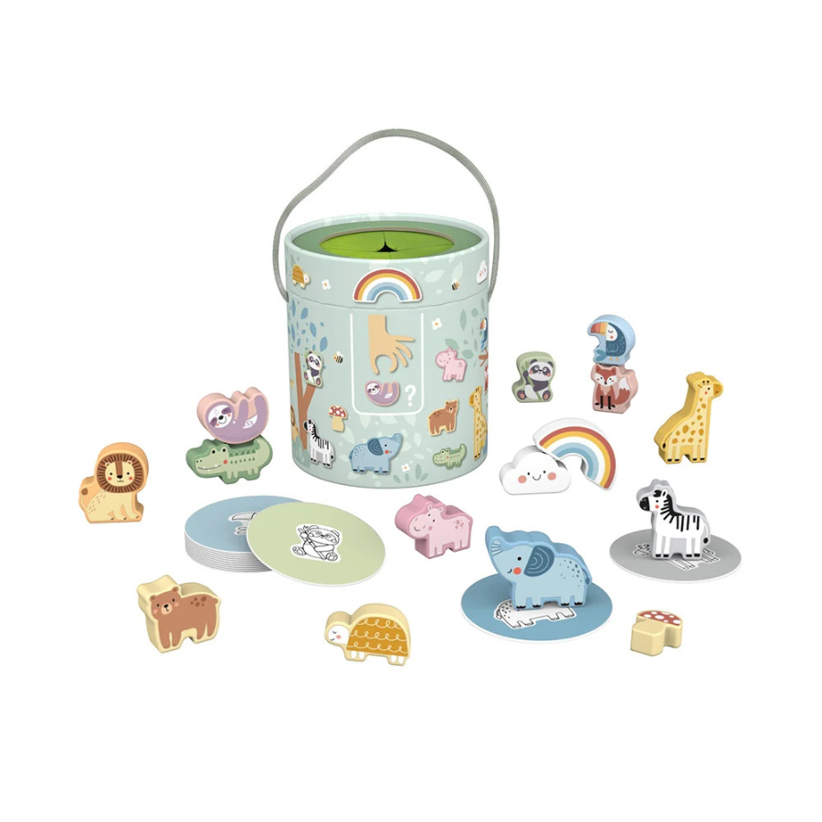 TOOKYTOY Mystery Box – TK635A صندوق المفاجآت الخشبي – لعبة مطابقة الحيوانات TOOKYTOY Mystery Box – TK635A صندوق المفاجآت الخشبي – لعبة مطابقة الحيوانات - الصورة 1