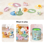 ⁦TOOKYTOY Mystery Box – TK635A صندوق المفاجآت الخشبي – لعبة مطابقة الحيوانات⁩ - الصورة ⁦3⁩
