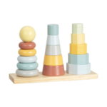 TOOKYTOY Shape Tower – TKF008B برج تركيب الأشكال الخشبي