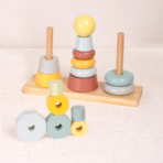 ⁦TOOKYTOY Shape Tower – TKF008B برج تركيب الأشكال الخشبي⁩ - الصورة ⁦2⁩