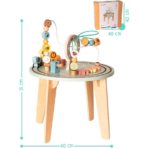 ⁦TOOKYTOY Wooden Activity Table – TH712N طاولة الأنشطة الخشبية التعليمية⁩ - الصورة ⁦7⁩